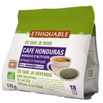 Ethiquable Paquet de 18 dosettes café Honduras, compatible SENSEO - Intensité 4 (paquet unités)