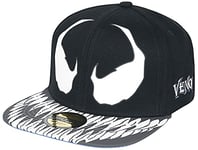 Marvel Casquette Venom-Jaws Baseball, Noir Blanc, Taille Unique Mixte