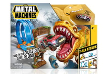 ZURU - Metal Machines - T-Rex - Piste Double looping avec Mini Voiture de Course - Jeu Voiture Enfant - 6702