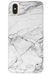 Halo Selfie Light Battery Case - [4500mAh] Charging Case for Rechargeable Battery Flash Lighting Selfie Case Illuminated Cover with charging Indicators iphone XS Max, White Marble