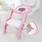 Potty Training Toilet Seat  Baby Kids Toddler Urinal Chair Ladder PINK