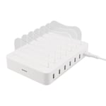 DELTACO Deltaco Usb Laddningsstation, 6x Usb-a Portar, 5v Dc, 10a, 50w,