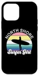 Coque pour iPhone 12 mini Surfer Girl North Shore Hawaii Hawaii Surf Beach