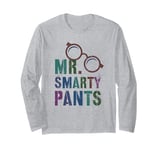 Sarcastic Little MR SMARTY PANTS My School Kids Teacher Boys Long Sleeve T-Shirt