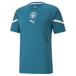 Puma Manchester City Saison 2021/22, ÉquipeHommet de Jeu, Maillot Homme, Ocean Depths White, S