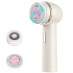 Facial Cleansing Brush MYCARBON Face Brush IPX7 Waterproof Electric Facial Brush Device Beauty Skin Machine for Deep Cleaning/Gentle Exfoliating/Massaging/Tighten Skin(Beige)