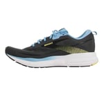 BROOKS Homme Trace 3 Sneaker, Forged Iron/Blue/Yellow, 45.5 EU