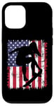 Coque pour iPhone 12/12 Pro Skateboard Girl Skateboarder Drapeau américain Patineuse Roll 2