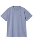 Carhartt WIP Chase Tee - Charm Blue Colour: Charm Blue, Size: Small