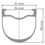 Dt Swiss Grc 1400 Dicut Disc Cl Tubeless Presta 26-35mm Road Front Wheel