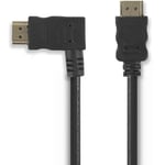 Câble hdmi™ Haute Vitesse avec Ethernet Connecteur hdmi - Connecteur hdmi Coudé vers la Gauche 1,5 m Noir