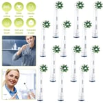 Oral-B Cross Action Electric Toothbrush Heads Clean Maximiser- Pack of 12 White