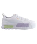 Puma Mayze MIS Womens White Trainers Leather (archived) - Size UK 6