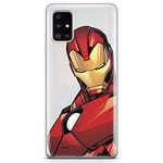 ERT GROUP mobile phone case for Samsung A51 5G original and officially Licensed Marvel pattern Iron Man 005 optimally adapted to the shape of the mobile phone, partially transparent