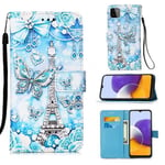 Samsung Galaxy A22 5G      Designer PU Case      EiffelTower