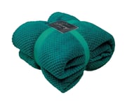 Teddy Soft Throw,  For Settees or, Sofa Throws, Green 150cm x 200cm