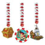 Jake And The Never Land Pirates Yo Ho Hanging Decoration (Pack of 3) SG32464