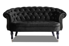 Chesterfield Ludovic Sofa 2-seters - Svart 2 seter sofa