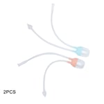 2pcs Infant Nasal Aspirator Soft Silicone Baby Snot Cleaning Nasal Sucker Nose C