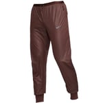 Nike Mens Plain Dark Brown Running Trousers material_polyester - Size Small