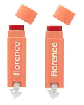 Florence by Mills - 2 x Oh Whale! Clear Lip Balm Peach and Pequi Coral