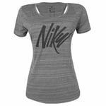 Maillot Nike Femme Dri-Fit AJ8239-010 Dri Fit Course Gris Running Gym Sport