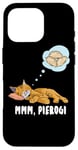 iPhone 16 Pro Cat dreaming about Pierogi Polska Polish Food Mmm Pierogi Case