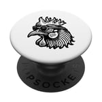 Illustration de poulet amusant et insolite Animaux de ferme Art PopSockets PopGrip Adhésif