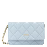 DARK Leather Quilted Mini Bag Ibiza Blue