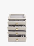 Stackers Glass Lid 4 Drawer Jewellery Box