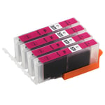 4 Magenta Ink Cartridges for Canon PIXMA MG5750 MG6851 MG7753 TS6050 TS8053