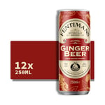 Fentimans Ginger Beer - Botanically Brewed Soft Drink - Exquisitely Crafted & Refreshing Soft Drinks - Gluten-Free and Vegan Friendly Soft Drinks - 12 x 250ml Cans