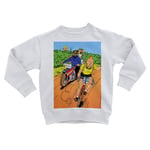 Sweatshirt Enfant Tintin Tour De France Maillot Jaune Bd Vintage