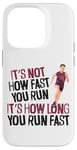 iPhone 14 Pro Running Runner Half Marathon Vintage It's Not How Fast You Case