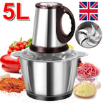 5L Electric Meat Grinder Mincer Mixer Blender Food Chopper Processor Blenders UK