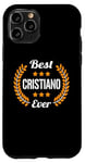 Coque pour iPhone 11 Pro Best Cristiano Ever Dicton amusant Prénom Cristiano