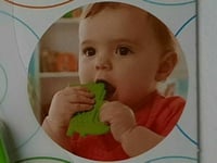 FISHER PRICE Alligator Teether Super Soft Silicone Chew Baby Toy New 3 Month +