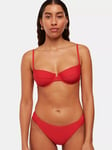 Whistles Lillie Bikini Bottoms, Red