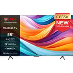 TCL 55C655K 55 Inch C655K 4K QLED UHD HDR Smart Android TV 2024