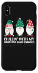 iPhone XS Max Chilling With My Marching Band Gnomies Funny Gnome Xmas PJs Case