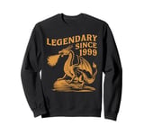 Legendary Since 1999 Birthday Dragon Fantasy Sweatshirt