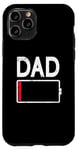 iPhone 11 Pro Tired Dad Weak Phone Battery Empty Daddy Papa Father's Day Case