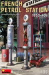 French Petrol Station 1930-40s Diorama 1:3 5 Plastique Model Kit Miniart