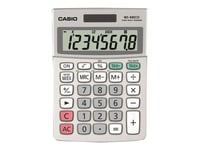Casio MS-88ECO - Calculatrice de bureau - 8 chiffres - panneau solaire, pile
