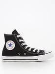 Converse Unisex Wide Fit Hi Top Trainers - Black, Black, Size 9, Women