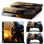 Kit De Autocollants Skin Decal Pour Console De Jeu Ps4 Battlefield 1 Contr?Leur De Terrain, T1tn-Ps4-0019