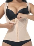 Contrast Lace Waist Trainer·Aprikoosi·XXL