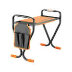 Fuxtec - Agenouilloir de jardin FX-KB1 - noir orange, 100 kg, avec rangement