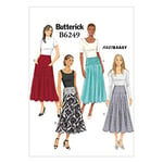 Butterick Patterns 6249 Jupe pour Femme en Laine Multicolore A5 (34-36-38-40-42)