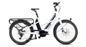 Velo cargo longtail electrique cube longtail sport hybrid 1350 shimano deore 10v 1350 wh 26   blanc flash 2024